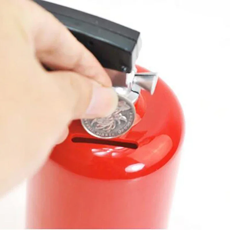 1PCS Simulated Fire Extinguisher Hidden Secret Safe Box Creative Bank For Kids Hide Money Cash Security Box Gift