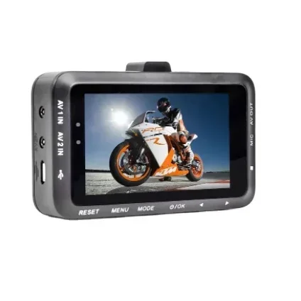 For motorcycle driving recorder car DVR HD 1080P HD double recording locomotive driving recorder gravity sensor