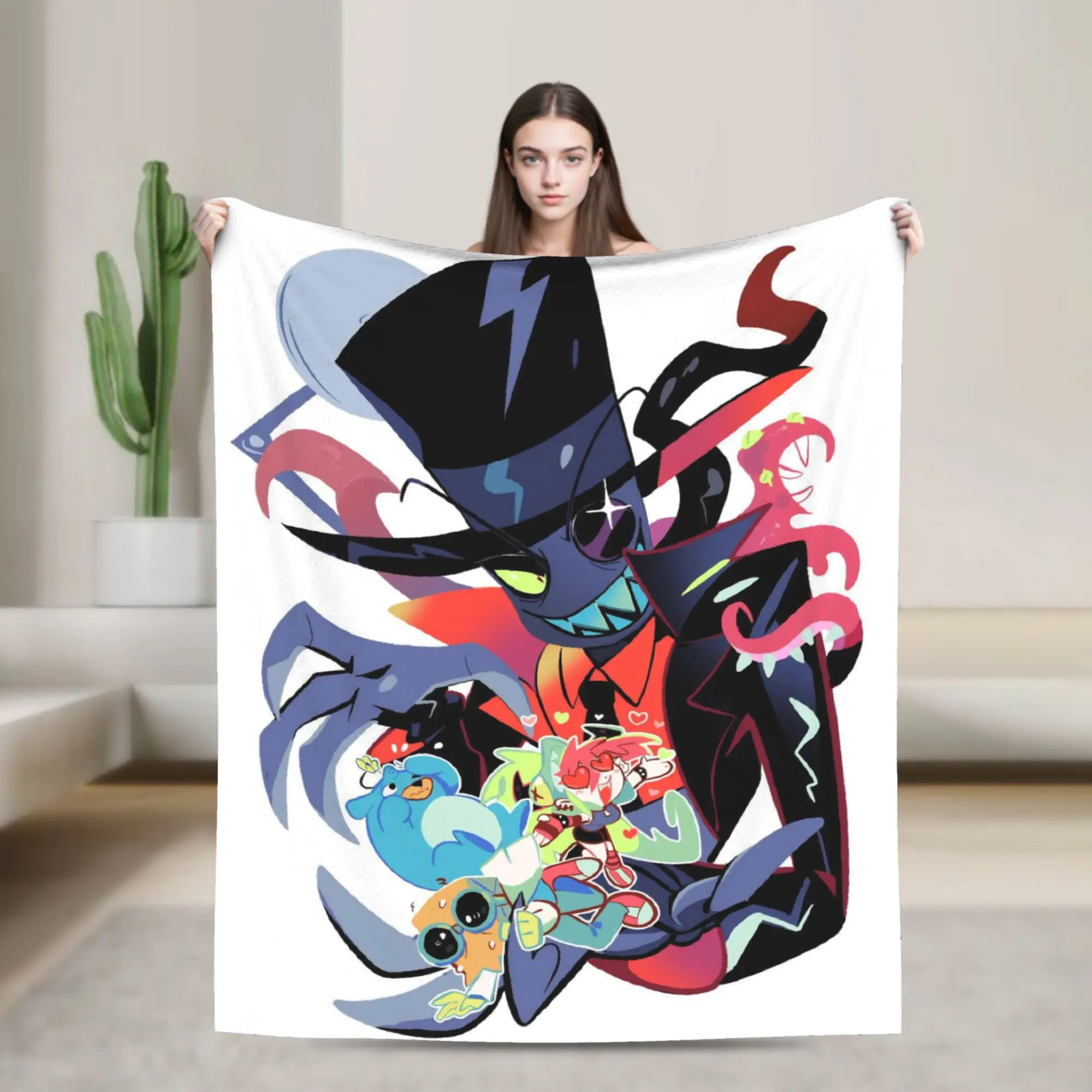 Villainous Comdy Throw Blanket for Couch  Soft Fuzzy Plush Blanket 50x60 Inches Multi-size Bedspread for All Seasons