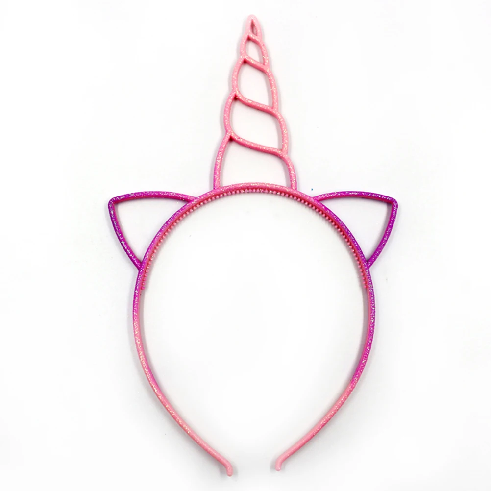 

18pcs Hair Accessories Unicorn Hoop Premium Plastic Resin Lightweight Safe Birthday Club Cosplay Performance