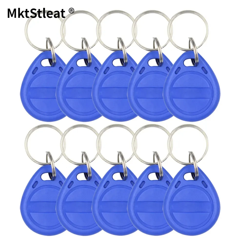 30 pcs 125khz RFID Card Tags Key Fob Read-only Keychain Tag Door Entry Access Control Chain Token Keyfob Surface Numeric