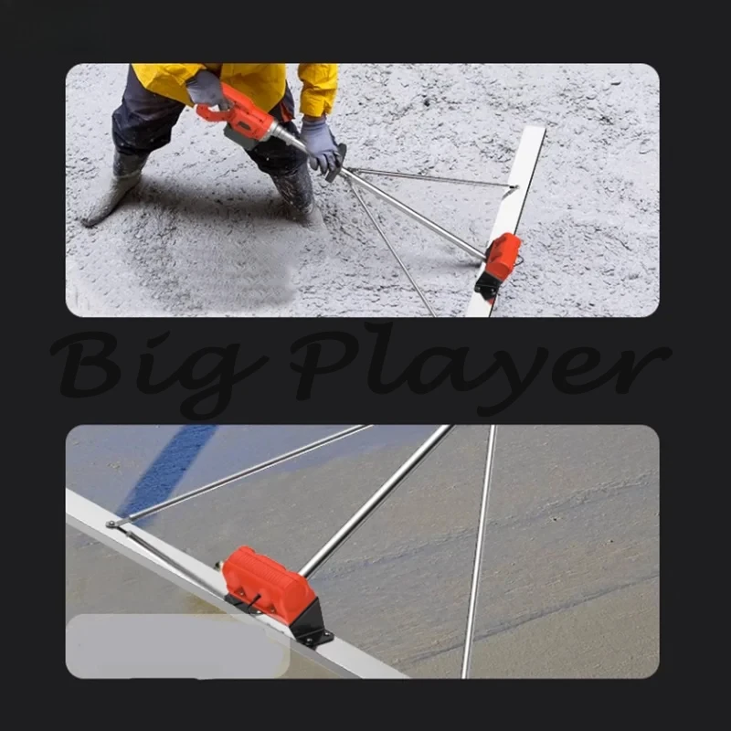 100cm Electric Concrete Polisher Level Floor Vibration Ruler Mortar Vibrator Screed Concrete Leveling Machine with Battery