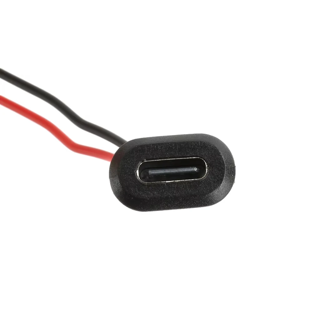 Wasserdichter USB-C-Buchsenstecker, Typ-C-Female-Connector, 2-poliger Schnellladeanschluss 3A, Stromverlängerungskabel, Crimp-Direktmontage, geeignet für Smartphones, Tablets, elektronische Geräte und industrielle Anwe – Detail 12