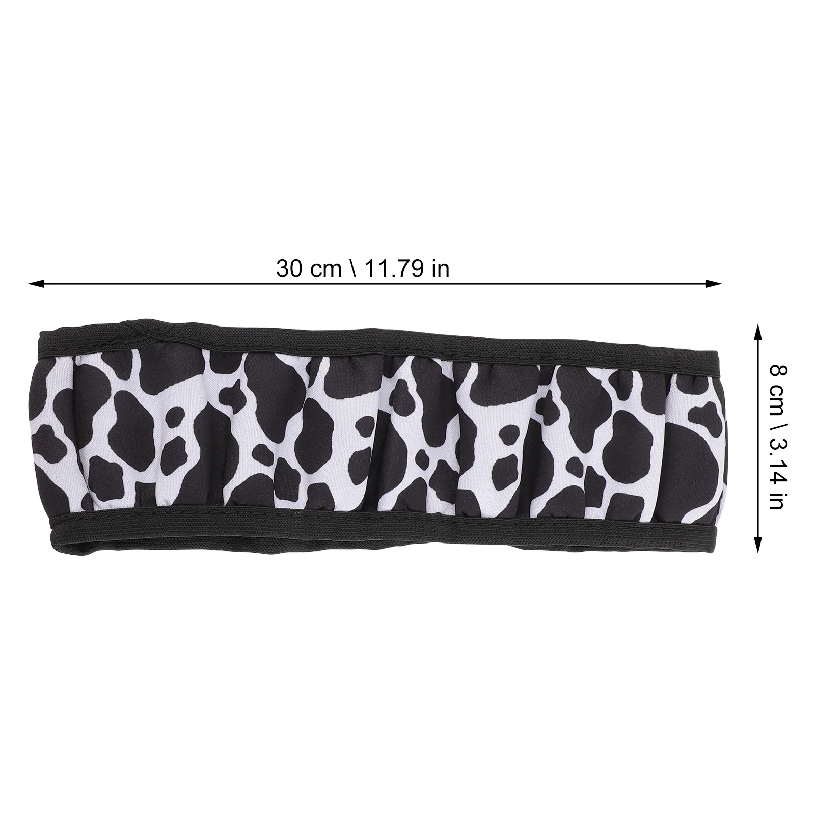 

1Set Cow Pattern Steering Wheel Cover Set Car Interior Accessories Easy Install Durable Purple Car Accessories