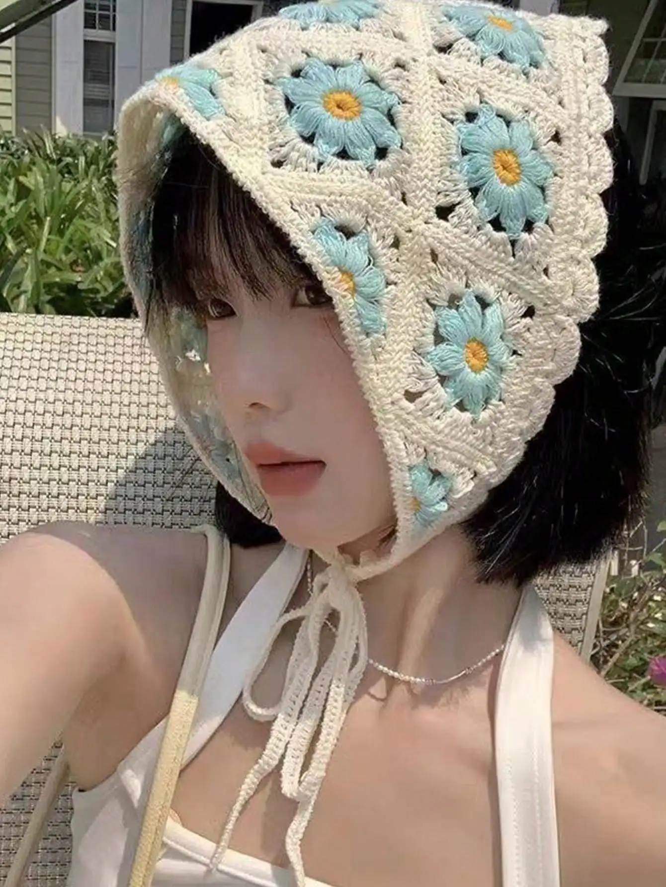 1 قطعة عصابات ديزي محبوكة من الدوبامين الأنيقة للنساء والفتيات وإكسسوارات الشعر للحفلات #1