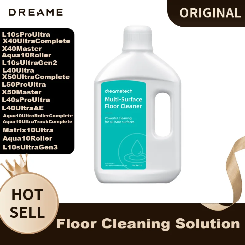 DREAME Floor Cleaning Solution Compatible with Matrix Series / Aqua10 Series/X Series / Aqua10 Series/L Series Robot Vacuum