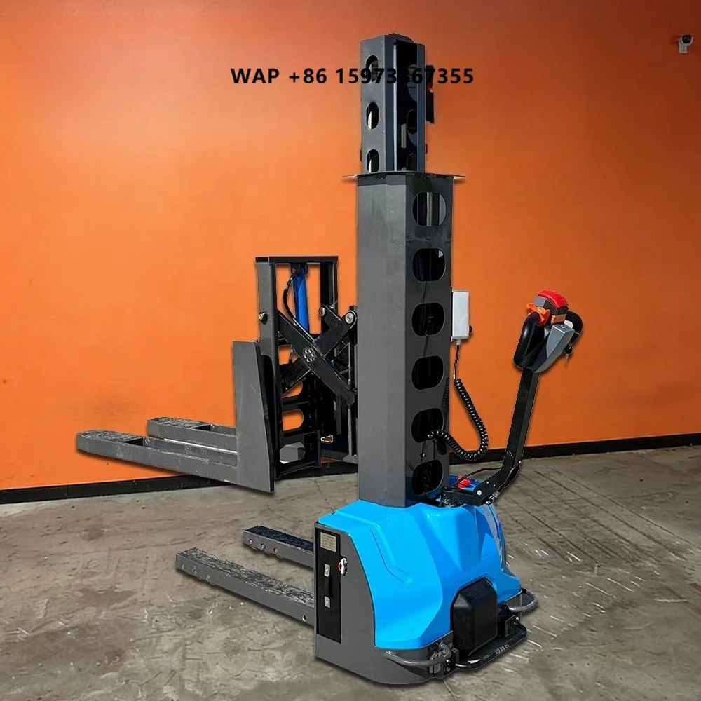 Electric Stacker Manual Pallet Selfloading Narrow Aisle Smart Hand Forklift Crane Mini Ce Fork Lift Reach Truck Walkie Warehouse