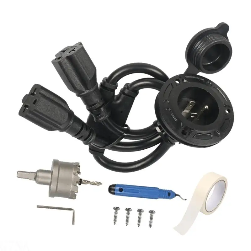 G7NA 12AWG Hochleistungs-Netzkabel mit wasserdichtem Stecker, 125 V, 20 A, NEMA6, einfach zu verwenden für Camping-Anhänger – Detail 9