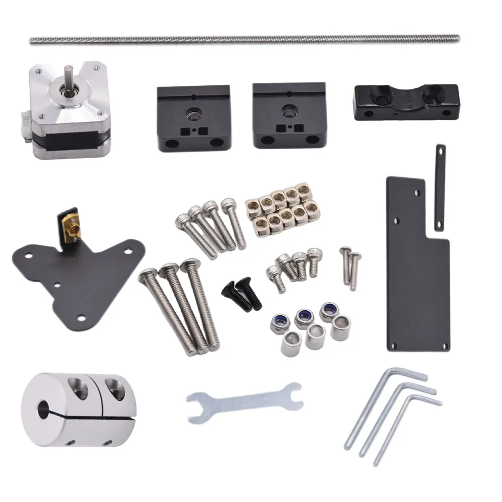 Kit de actualización de doble eje Z con tornillo de plomo y Motor paso a paso, boquilla MK8 para Ender 3 Pro Ender 3 V2, Kit de Metal para impresora 3D