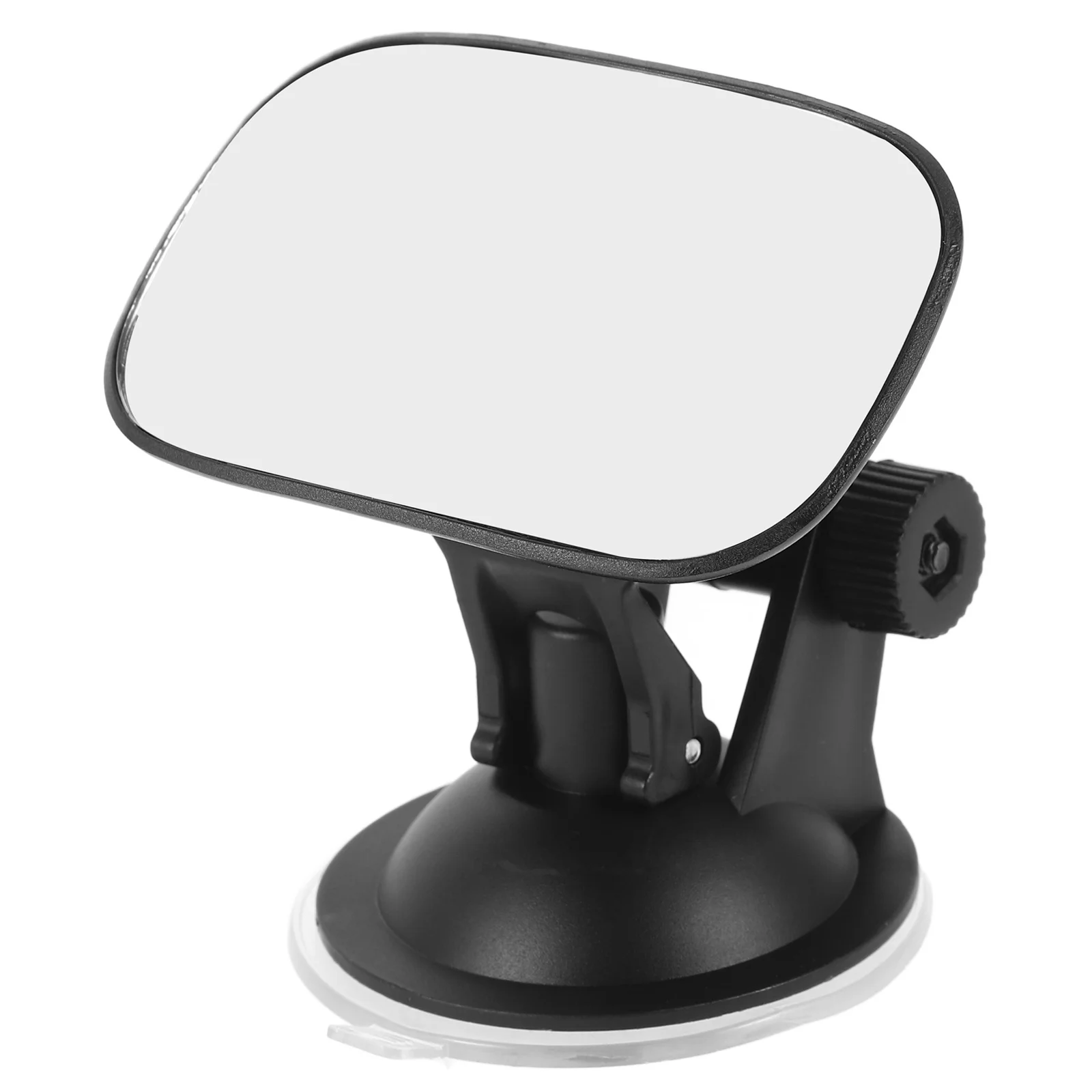 Espejo de coche con ventosa ajustable negra para asiento trasero, observación de seguridad, espejo retrovisor Interior para bebé