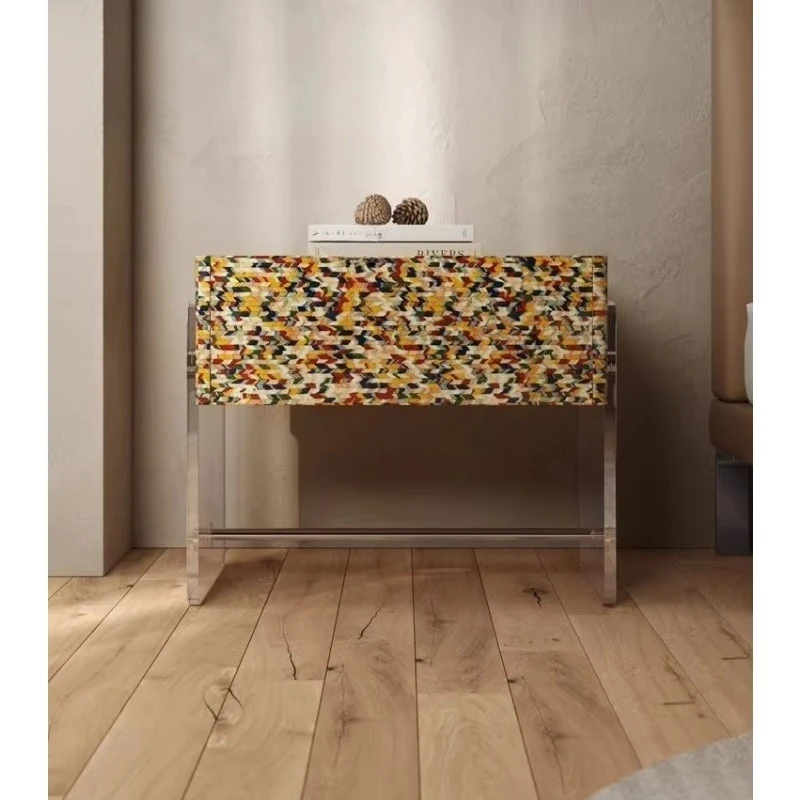 

Дизайнерская прикроватная тумбочка: легкая, роскошная, простая, современная, высококачественная, акриловая, креативная тумбочка для спальни.