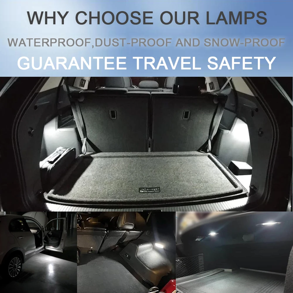 2 قطعة LED التمهيد الجذع ضوء السرير لشركة فيات غراندي بونتو 199 500X 500L ألفا روميو ستيلفيو ميتو جيوليتا جوليا العنكبوت بريرا 159 147 #2