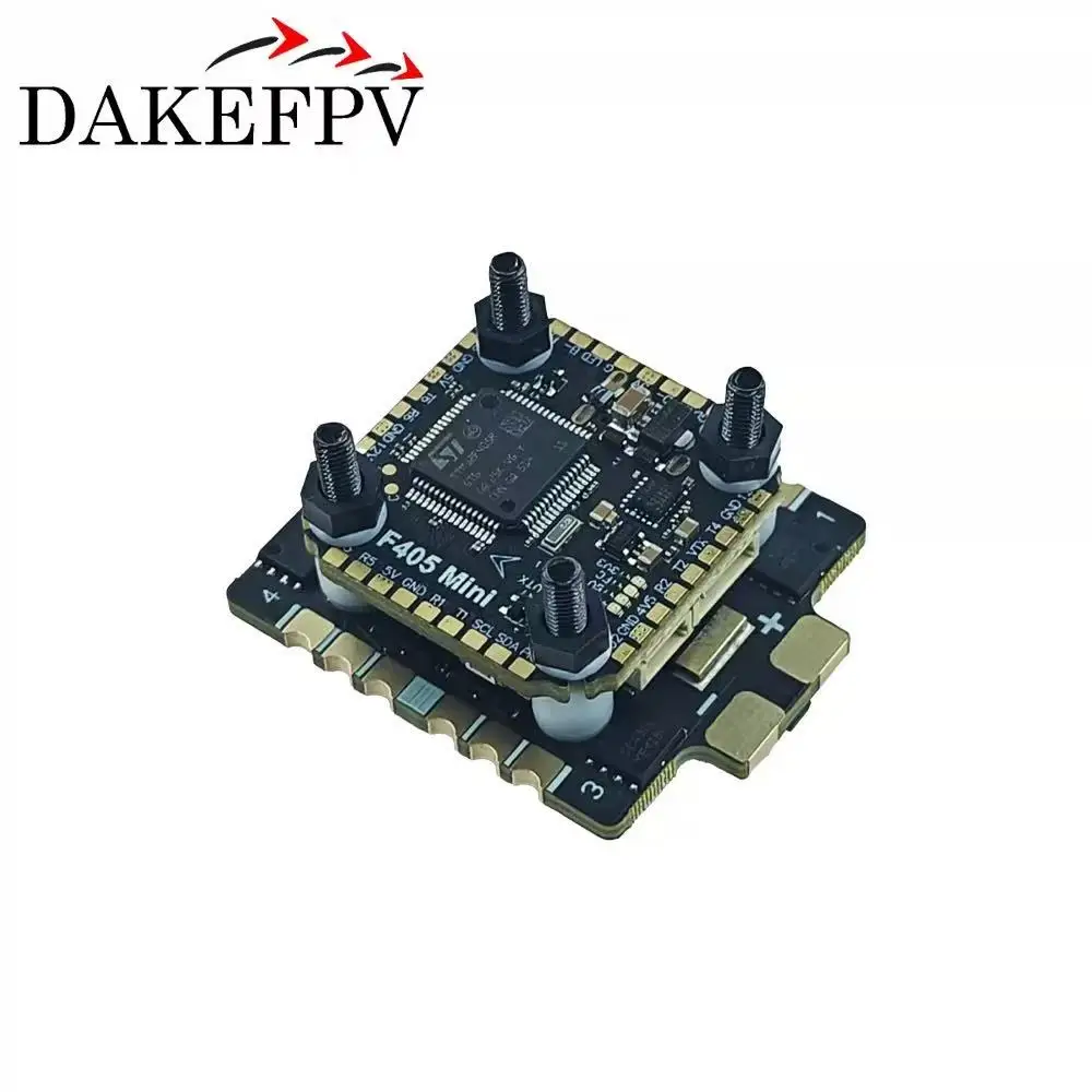 DAKEFPV F405 mini Flight Stack F405 Mini FC 55A/60A/70A ESC 3-6S Lipo 20x20mm ICM42688 Gyro For Remote Control FPV Racing Dron