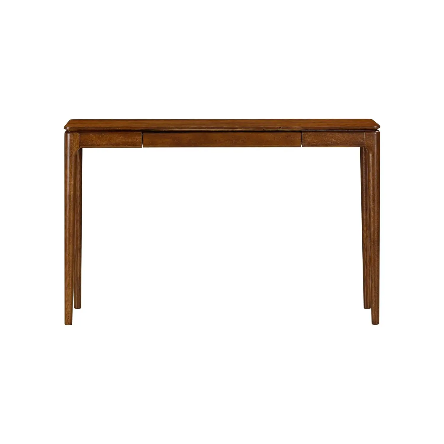 47" Solid Wood Console Table Hidden Drawer Waterproof Heat Resistant Narrow Entryway Table Hallway Living Room, Customized view 3
