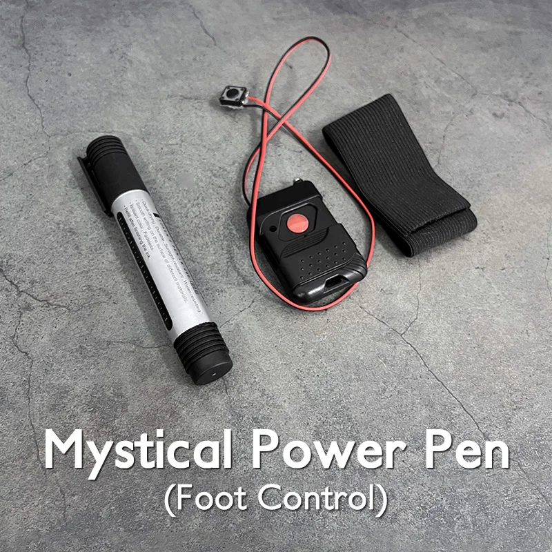 Mystical Power Pen (Foot Control) Appearing Magic Tricks Remote Shock Pen Close Up Magic Props Illusion Psychic Mentalism Magia