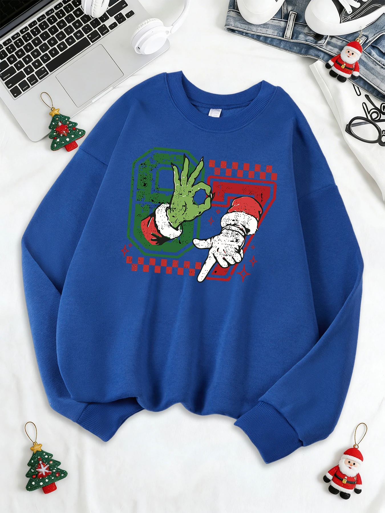 Six Seven Gesture Print Women'S Tracksuit Sport Fleece Streetwear Fashion Casual Hoody Autumn Winter Clothing Classic Sweatshirt