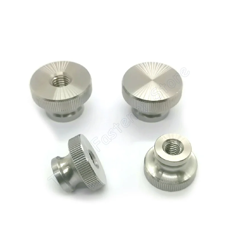 Stainless Steel Hand Nut High Head Knurled Thumb Through/Blind Hole Nut Advertising Decorative Nail M2 M2.5 M3 M4 M5 M6 M8 M10