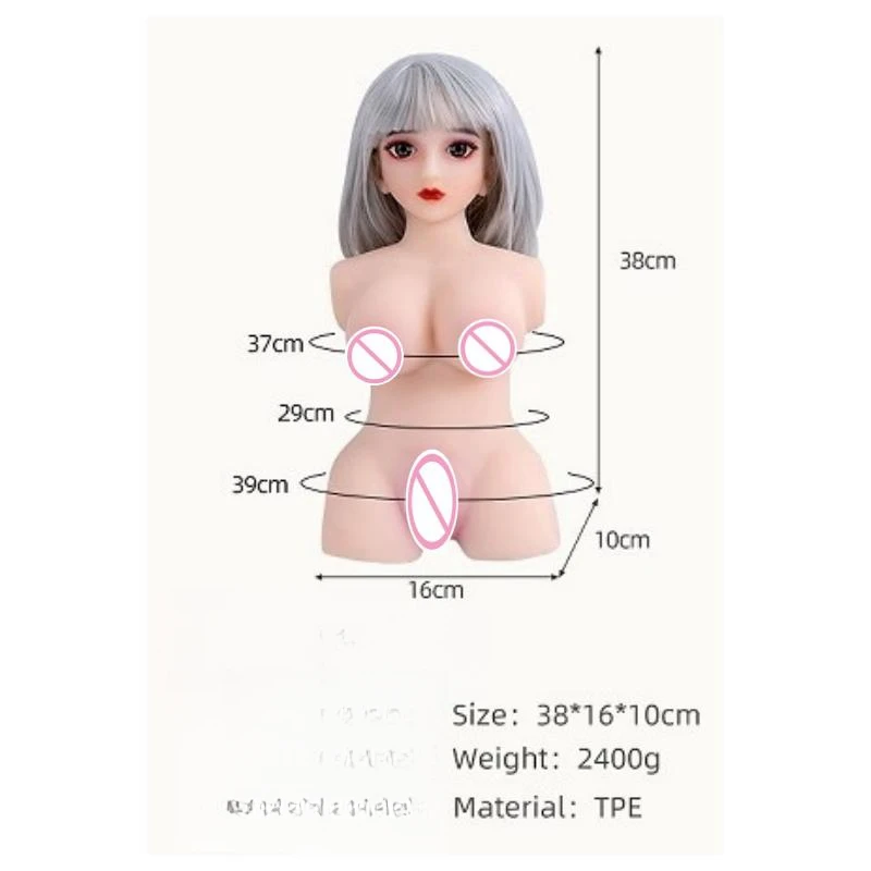 Sex Doll Male Love Doll Real TPE Sex Doll with Big Boob Lifelike Anus Sex Toy Vagina Realistic Sex toy for Man 2.4kg  man Sextoy