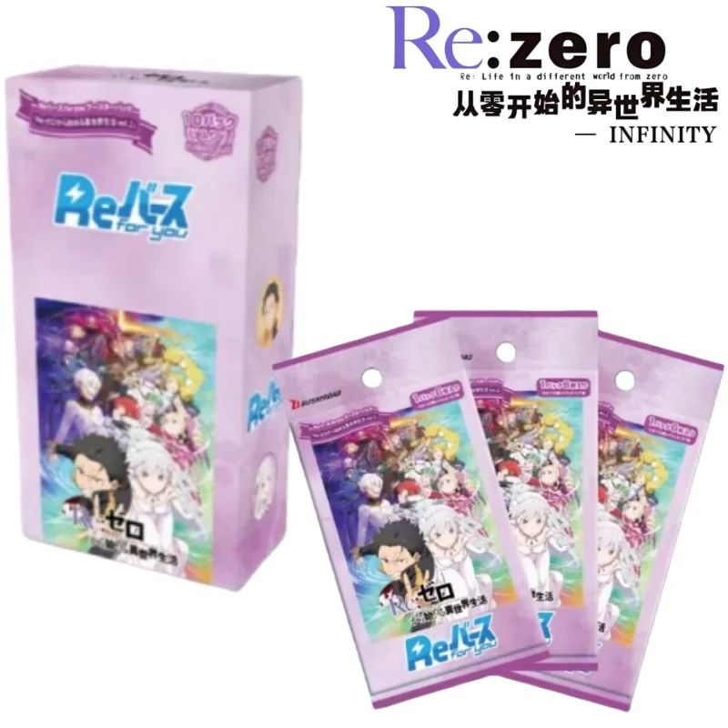 

ReZERO-Старь жизнь в другом мире, оригинальная коробка, коллекционные карты, игровые карты Rem, японская версия, бустерный пакет, мультяшное аниме