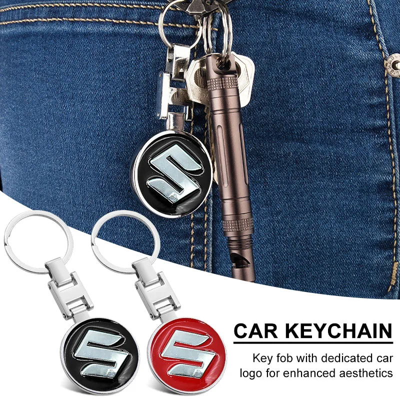 

Металлический автомобильный брелок с эмблемой, кольца-держатель, автомобильный брелок для ключей, Стайлинг для Suzuki Samurai Ltz 400 Vitara Gsr 600 SX4 Jimny Escudo Swift