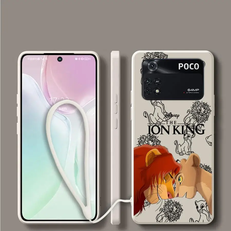 Чехол для телефона Xiaomi Poco X3 NFC F5 F3 X4 X3 Pro F4, мягкий чехол Disney Cute Lion King Чехол для телефона Xiaomi Poco X3 NFC F5 F3 X4 X3 Pro F4, мягкий чехол Disney Cute Lion King