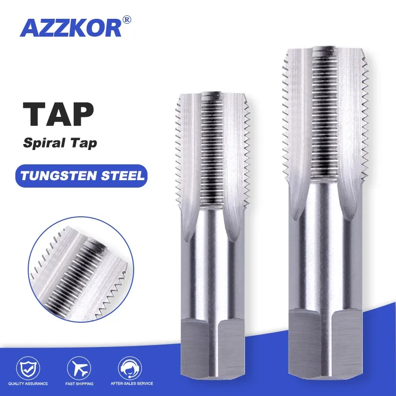 AZZKOR Pipe Thread Tap Water Pipe Tap Angle Valve Tap Tools 1/16 1/8 1/4 3/8 1/2 3/4