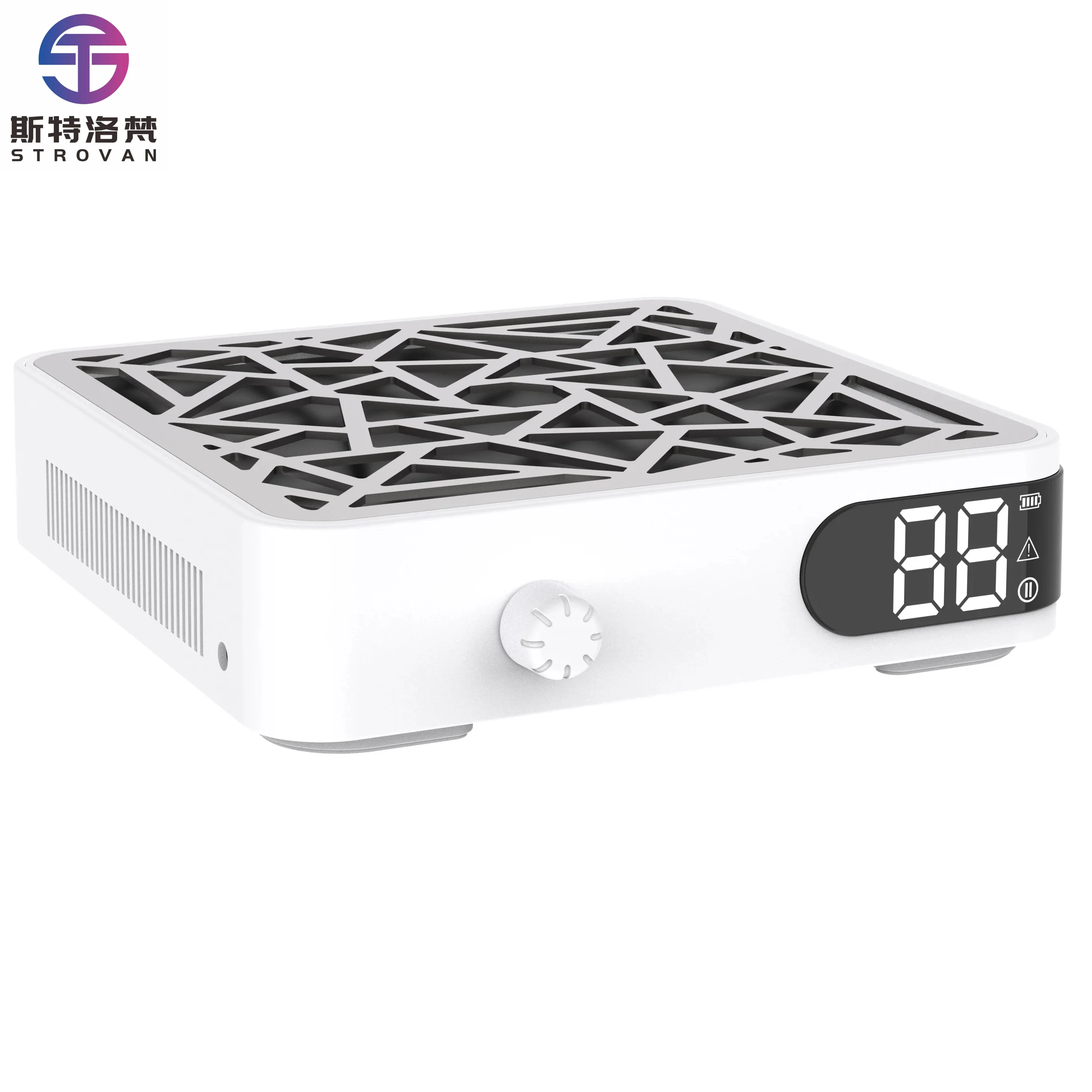 

STLF LZS 48W LCD Display Electric Nail Dryer with High Suction Motor and Strong Dust Collector Battery Operated