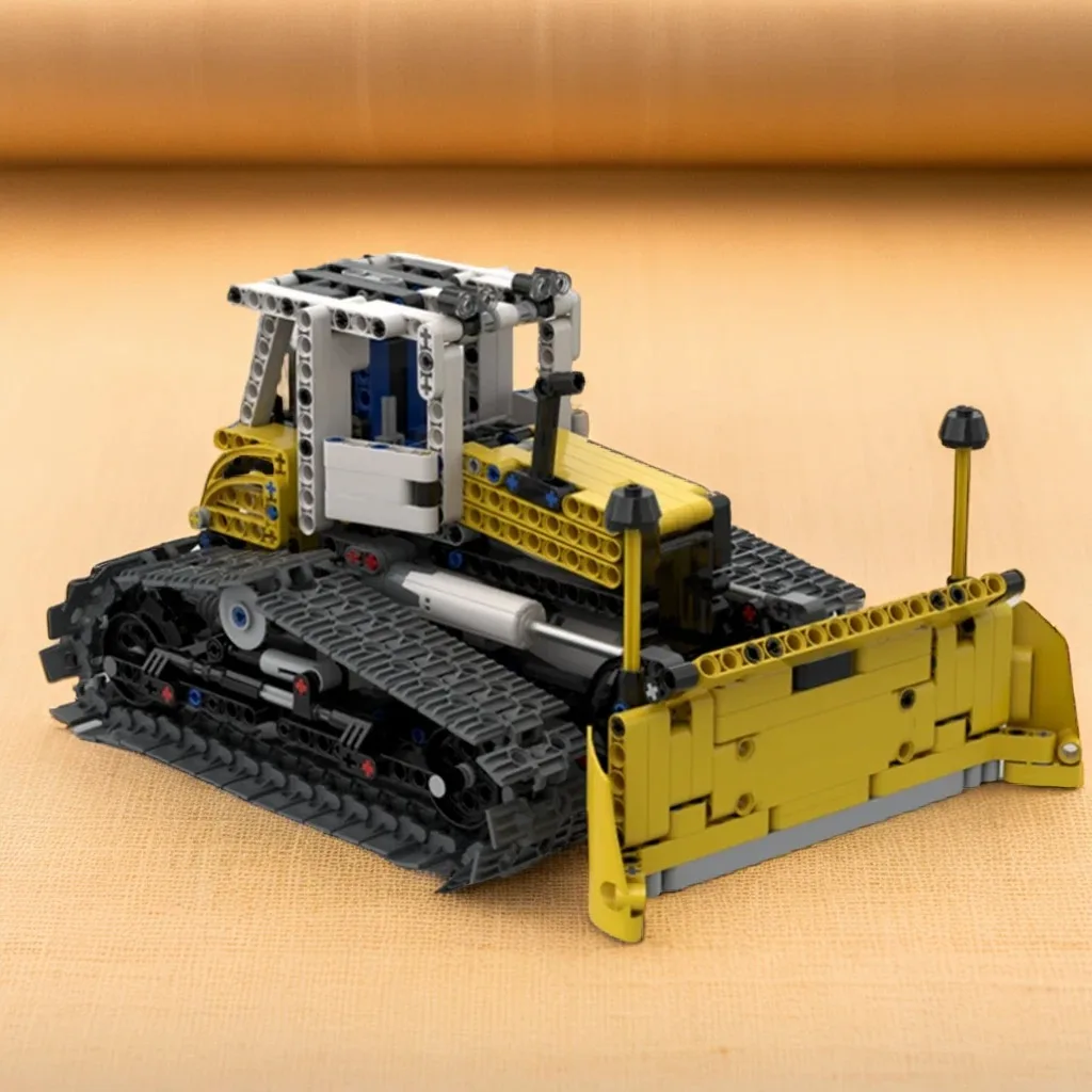 

715PCS MOC Technology Bulldozer Model DIY Creative Building Blocks Display Birthday Gift Collectible Decoration Collection Home