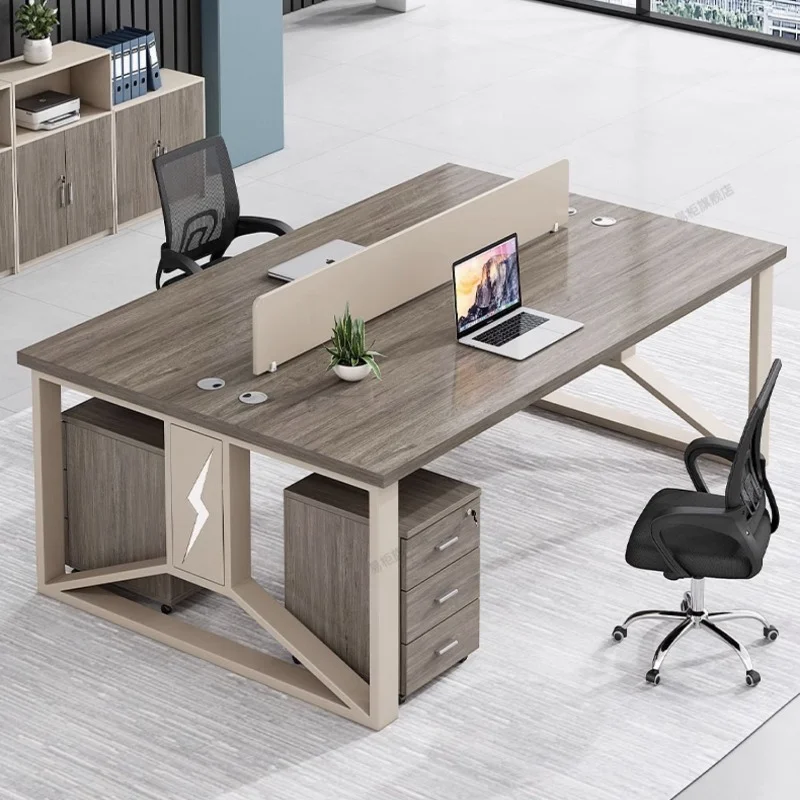 Staff Computer Office Desks Workbench Modern Single Laptop Office Desks Table Write Escritorio Ordenador Work Furniture QF50OD