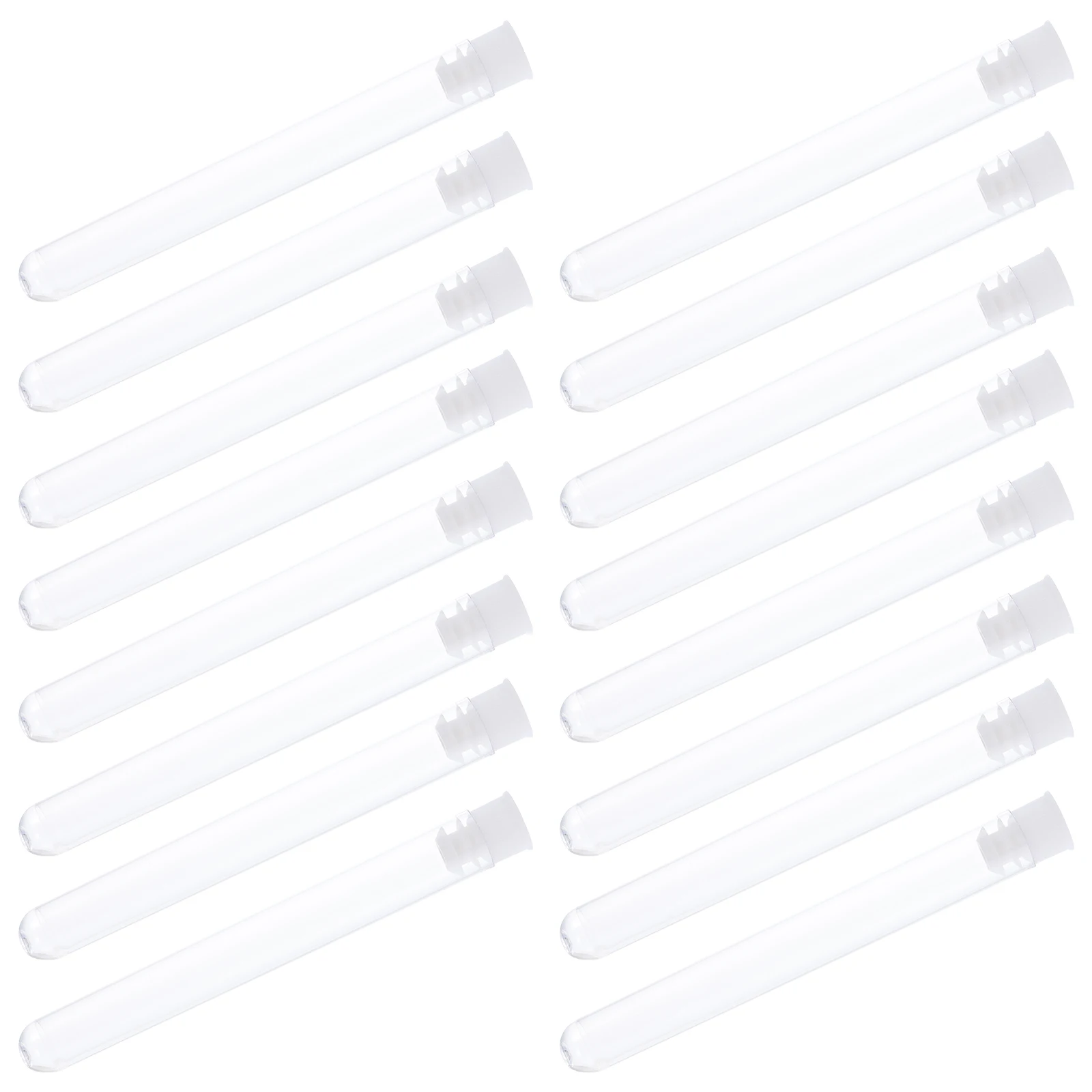 

100pcs Plastic Test Tubes High Quality Environmentally Friendly Transparent Bottles for Container Small