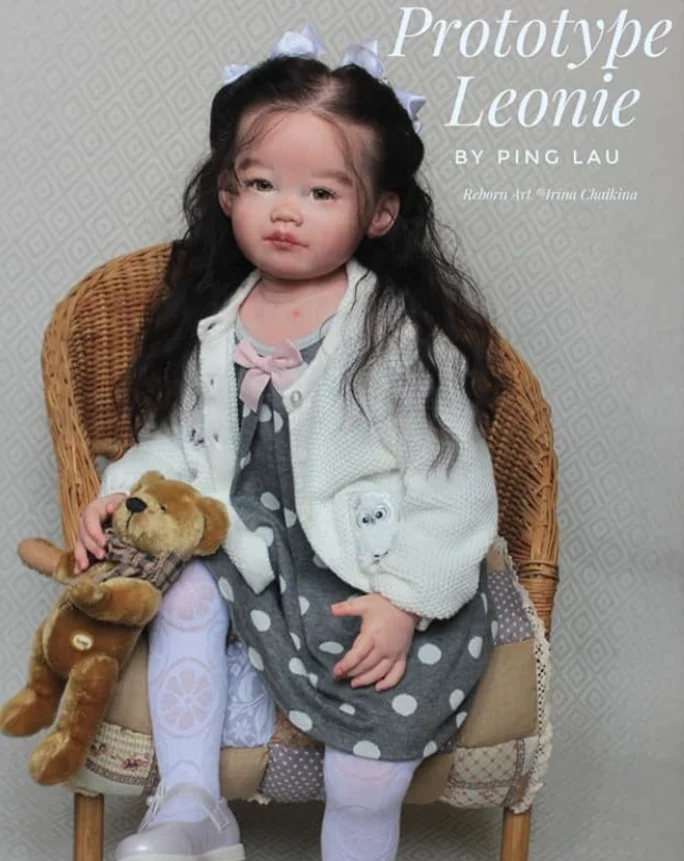 

SINO-BB 29 дюймов кукла реборн Leoni для маленьких девочек с длинными волосами лучший подарок на день рождения