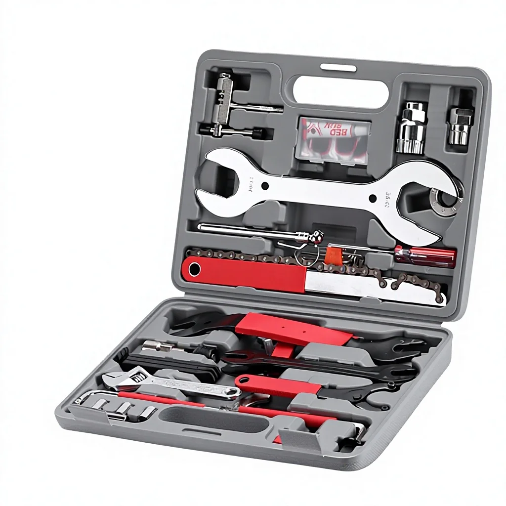 Bicycle Tool Multifunction Repair Full-Set Heavy-Duty Bike Maintenance Tool Kit FZ044 304 Stainless Steel
