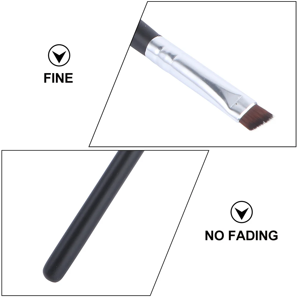 10 قطعة فرشاة الحاجب بزاوية صغيرة عالية الجودة أداة ماكياج أساسية لجل كريم الكحل السائل تعريف خط الرموش الطبيعية