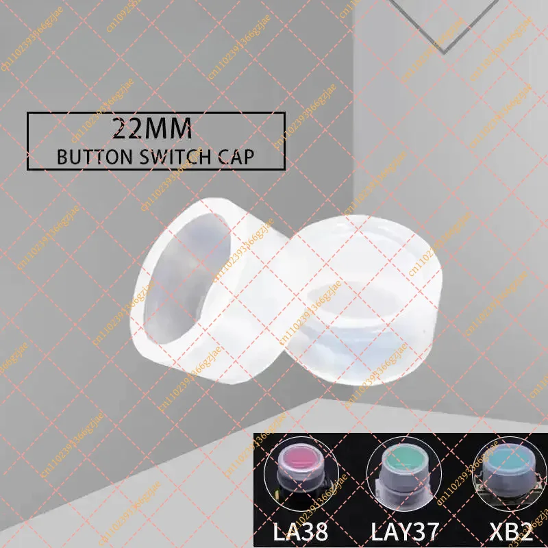 100pcs Push Button Switch Cap for 22mm Mount LAY7 LA38 LAY37, Waterproof Dustproof Replacement Accessory