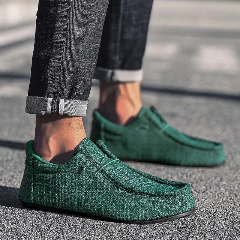 YRZL-Espadrilles décontractées en toile pour hommes, chaussures confortables, respirantes, légères, grande taille, nouveau design, mode 2024