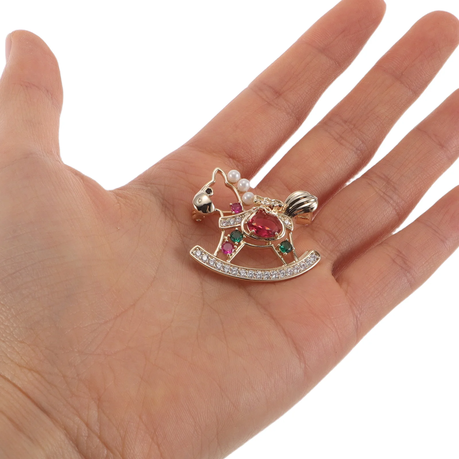 

1 Piece Rhinestone Horse Brooch Sparkling Crystal Pin for Women Fashion Jewelry Accessory Gift Decorative Lapel Badge