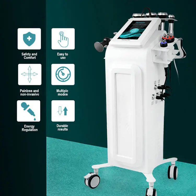 

Многофункциональный аппарат для коррекции фигуры 9-в-1: 448K CET RET, ультразвуковая липосакция, 40K кавитация для эстетических процедур