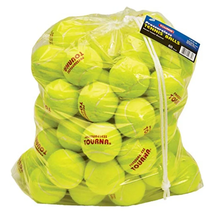 

Pressureless Tennis Ball 60 Count Pack of 1 Yellow