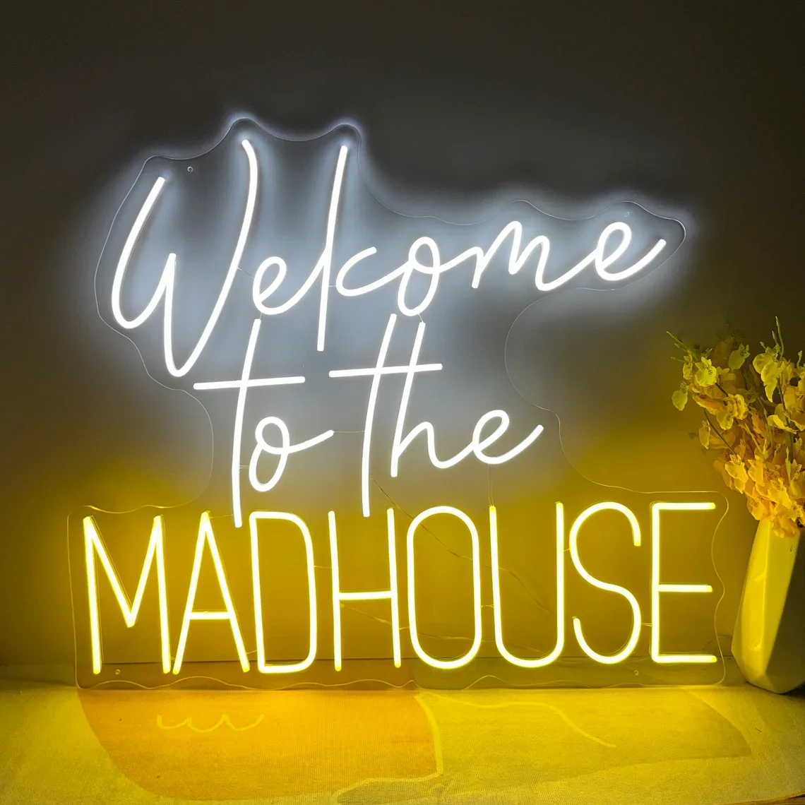 

Welcome To The Madhouse Garden Night Light Dining Room Wall Decor Art Home Wall Decor Bar Decor Personalized Gifts