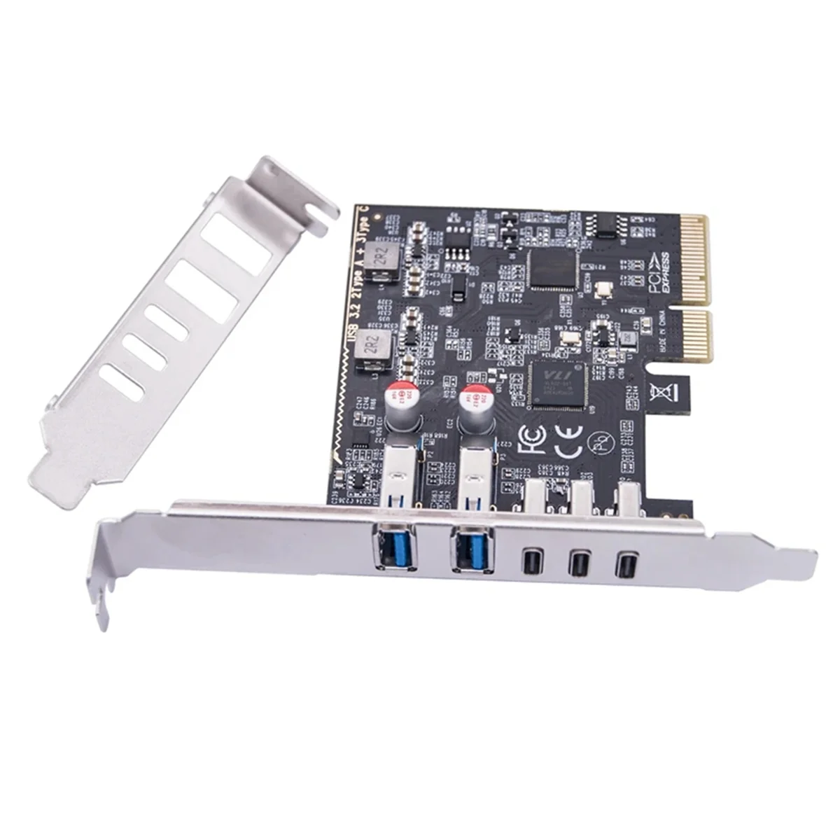 

ATP-USB PCIE Card 2Port USB3.2 GEN2 USB A + 3Port Type C 10Gbps Expansion Card PCI E X4 USB HUB Adapter for Desktop