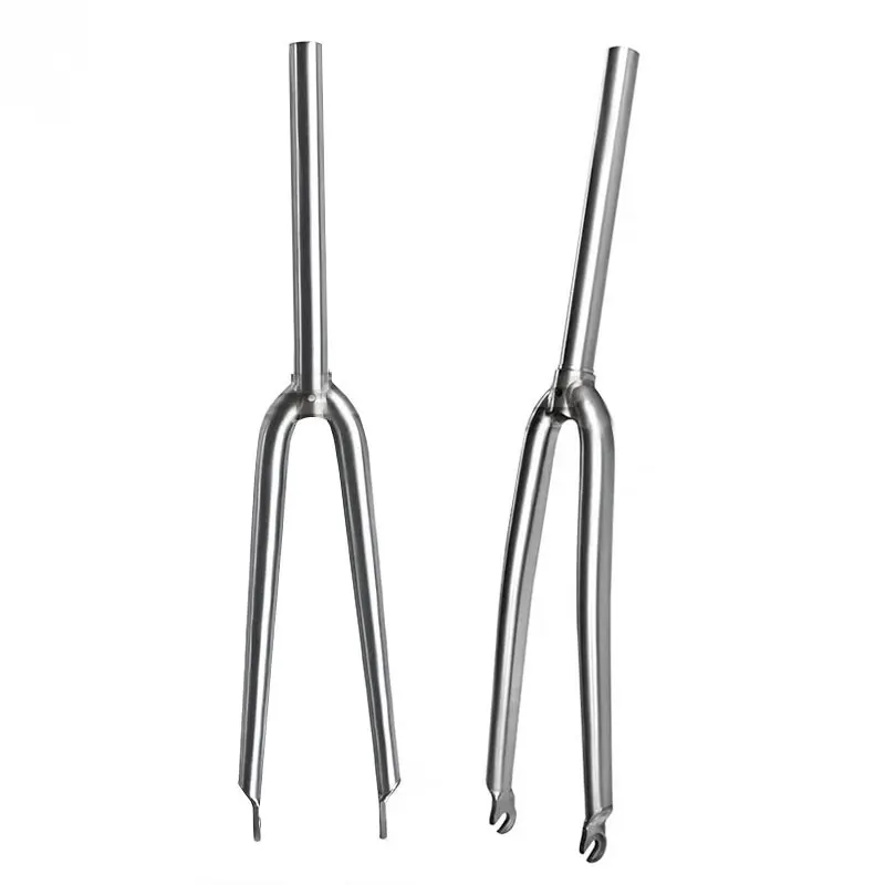 شوكة أمامية لدراجة الطريق من التيتانيوم، شوكة صلبة لفرامل C، إصدار سريع، ملحقات الدراجة، 700c