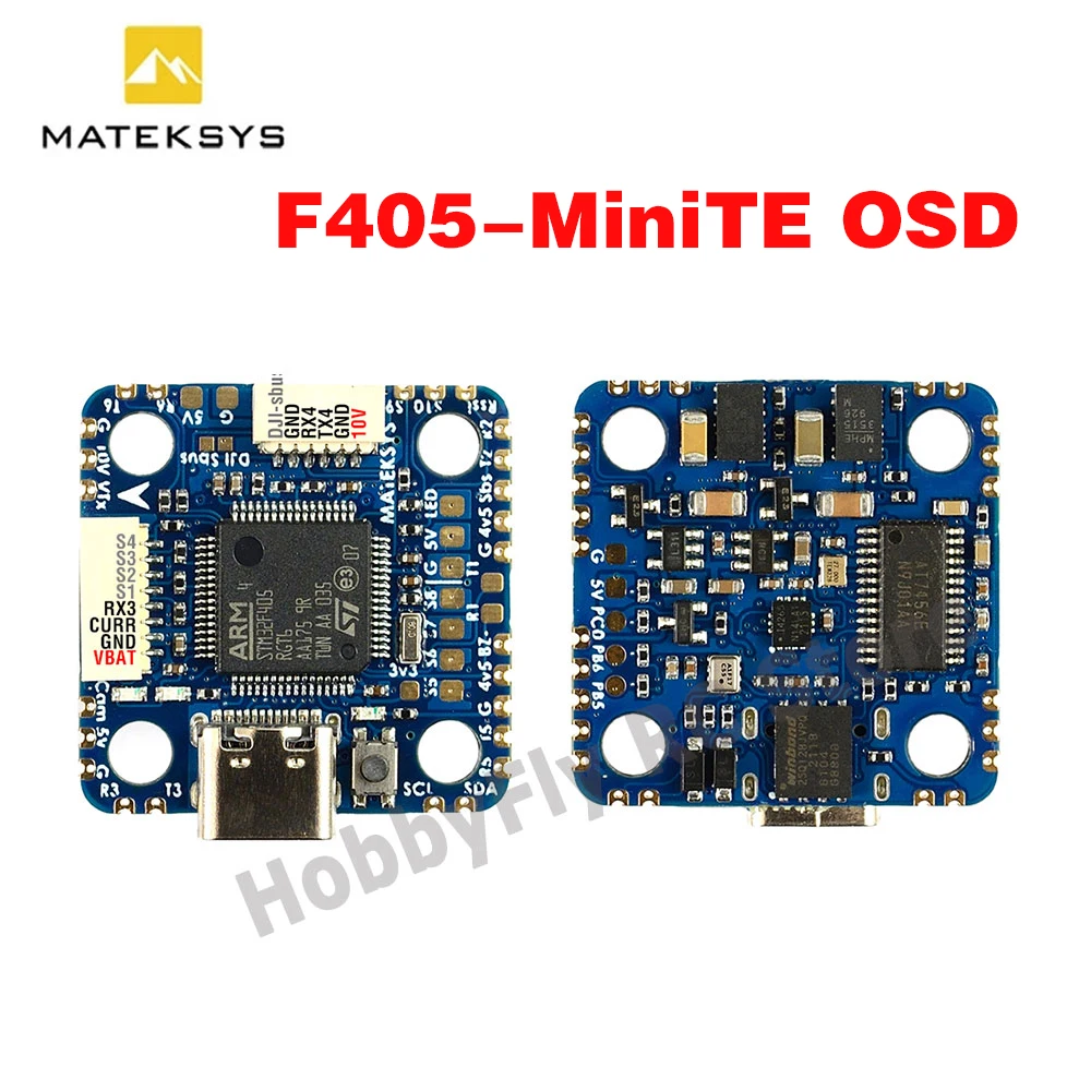 

MATEK F405-MiniTE OSD Baro Blackbox STM32F405RGT6 Flight Controller ArduPilot INAV BetaFlight for Airplane RC FPV Racing Drone