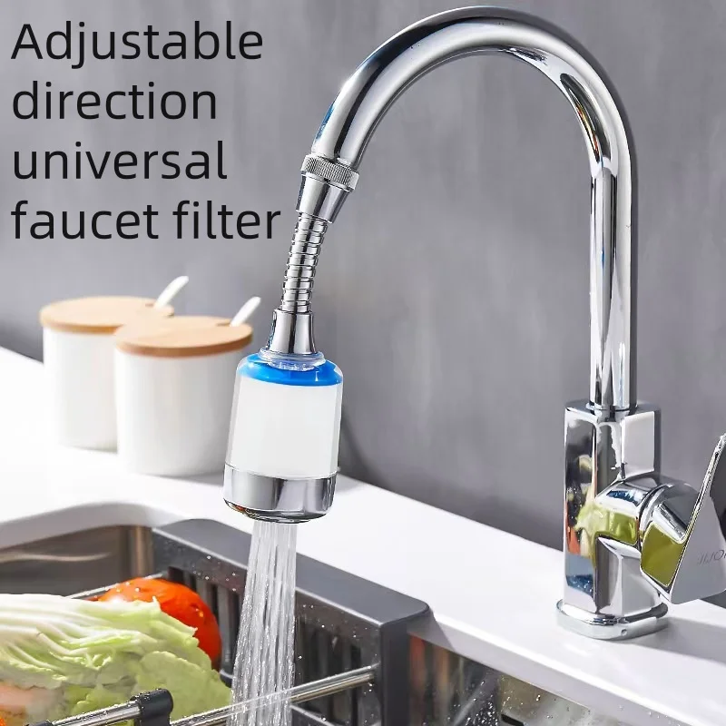 kitchen faucet anti-splash head extension extension household pressurized rotating tap Universal water filter