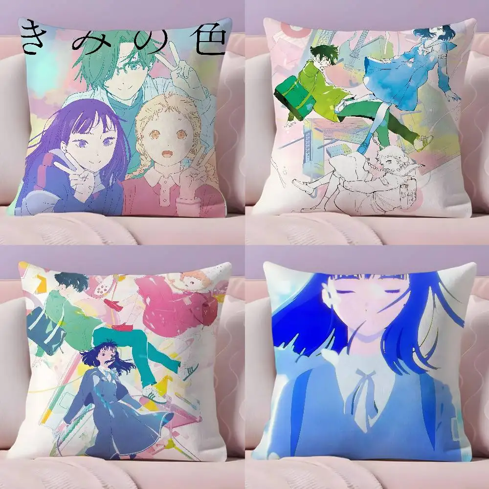 

Anime The Colors Within Pillow Case Pillowcase Ultra Soft Skin Friendly Fabric Cloud Like Comfort & Concealed Zipper