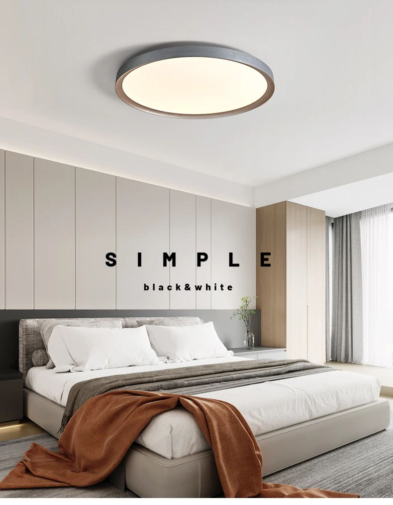 

Italian minimalist bedroom ceiling light modern minimalist full spectrum eye protection study room lighting fixtures