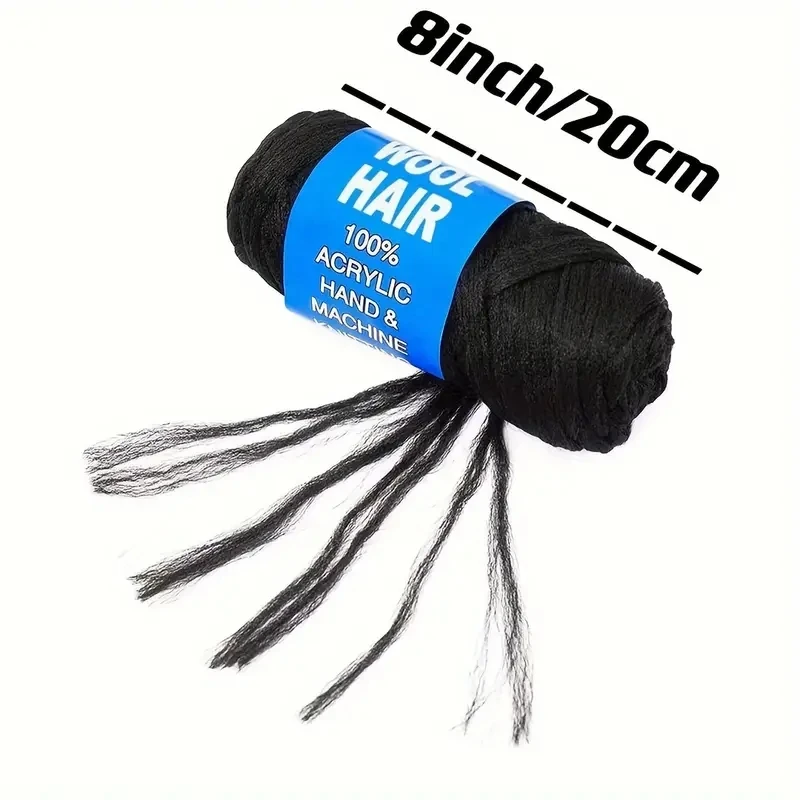 Multicolored Brazil Wool Hair, Acrylic Extension Yaki Synthetic Hair Senegalese Twist Faux Locs Wraps Jumbo CrochetBraiding Hair