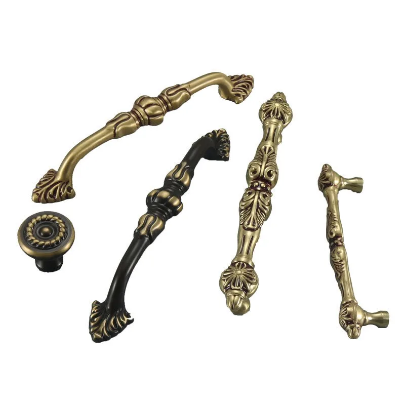 Vintage Furniture Handles Pure Copper Knobs and Handles for Drawers Dresser Bookcase Shoe Cabinet Kitchen Useful Accessories 5