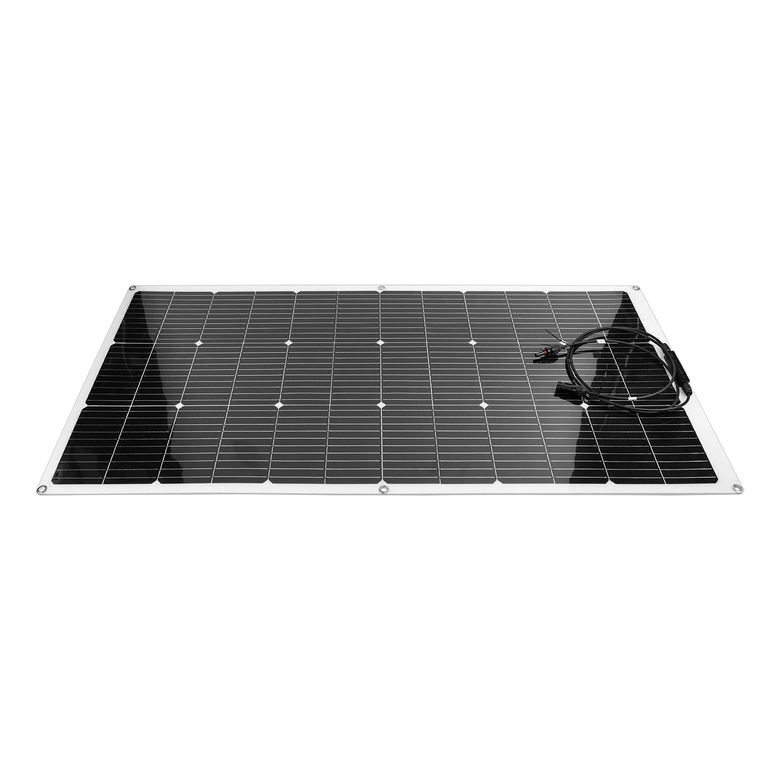 Imagem -02 - Ggj-painel Solar Flexível com Conector pv Célula Módulo Impermeável Sistema 12v Camping Campervan Barco Casa pv 18v 100w 120w