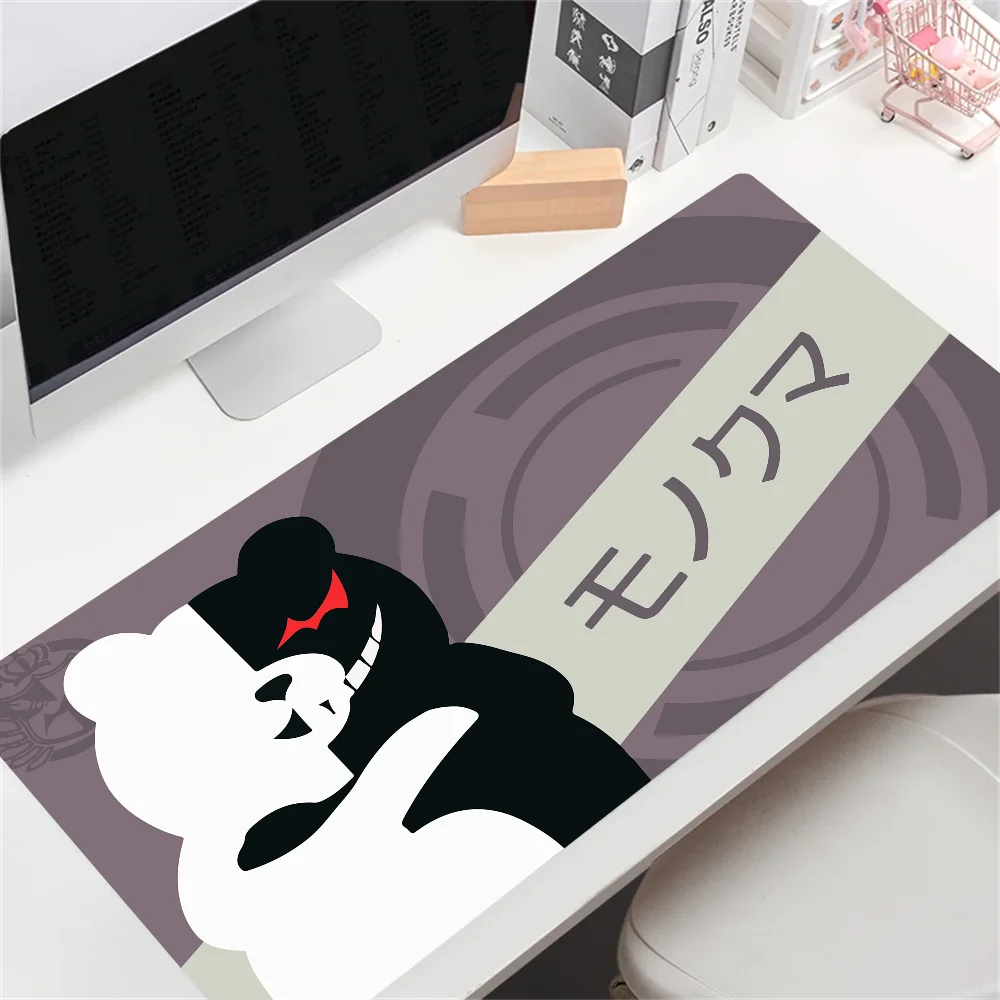 XXL Game Laptop Mausepad Danganronpa Rubber Mouse Pad Large Gaming Accessories Lock Edge Keyboard Mat Desk Pad Computer Mousepad