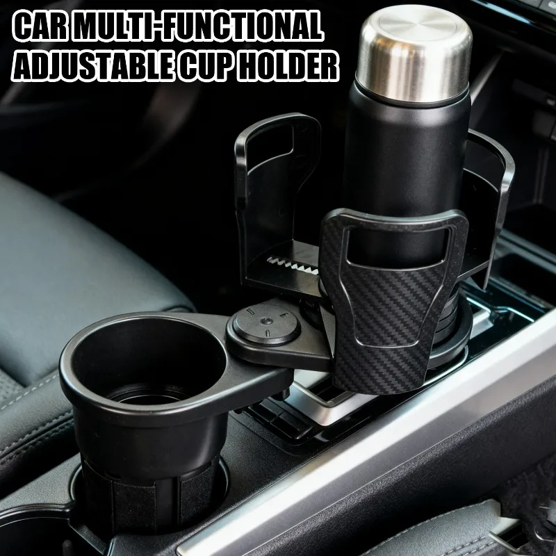 

Car Cup Holder Expander for Car Adapter Adjustable Multifunctional Dual Cup Holder with Phone Holder Aromatherapy Organizers New
